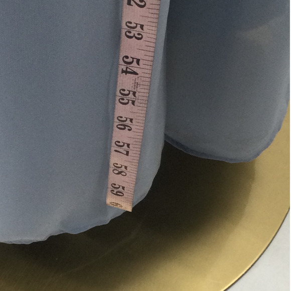 AW BRIDAL SZ 4 S light dusty blue halter keyhole wide leg party jumpsuit NEW B81 - Picture 4 of 10